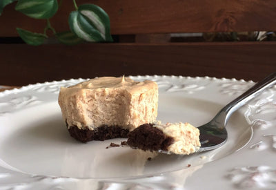Peanut Butter Cheesecake with a Chocolate Graham Cracker Crust