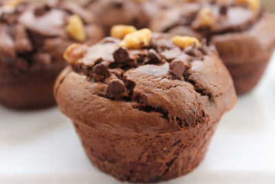 Jumbo Flourless Chocolate Muffins