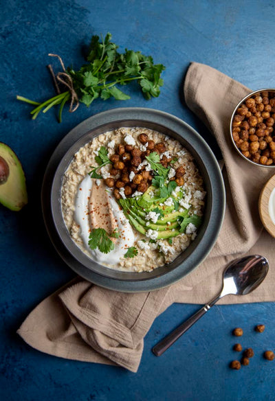Savory Cashew Butter & Chickpea Oatmeal