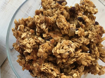 Cranberry Ginger Granola Clusters