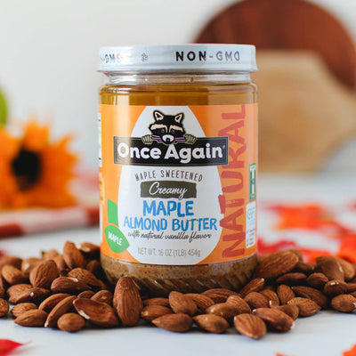 Once Again Almond Butter Natural Creamy Maple Almond Butter with Natural Vanilla Flavor - 16 oz