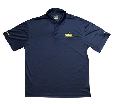 Once Again Merchandise Once Again Men's Collared Golf T-Shirt - Navy Blue