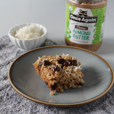 Almond Butter and Coconut Baked Oatmeal