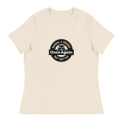 Once Again Heather Prism Natural / S Women's Relaxed T-Shirt - Classic Logo